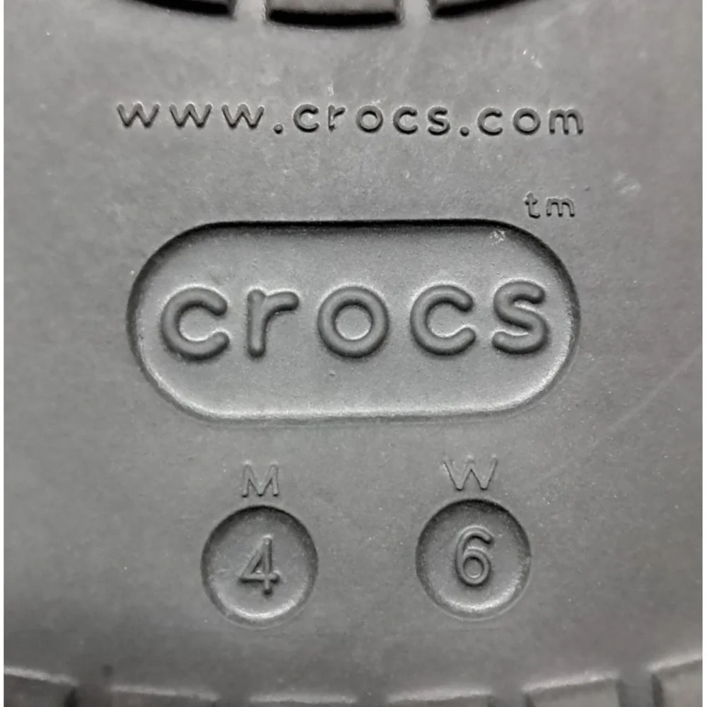 Crocs Womens Sz 6 Classic Bae Clogs Platform Iconic Comfort Black Shoes Mens 4 - Picture 10 of 10
